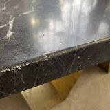 Addor 60s sculptural marble and brass coffee table