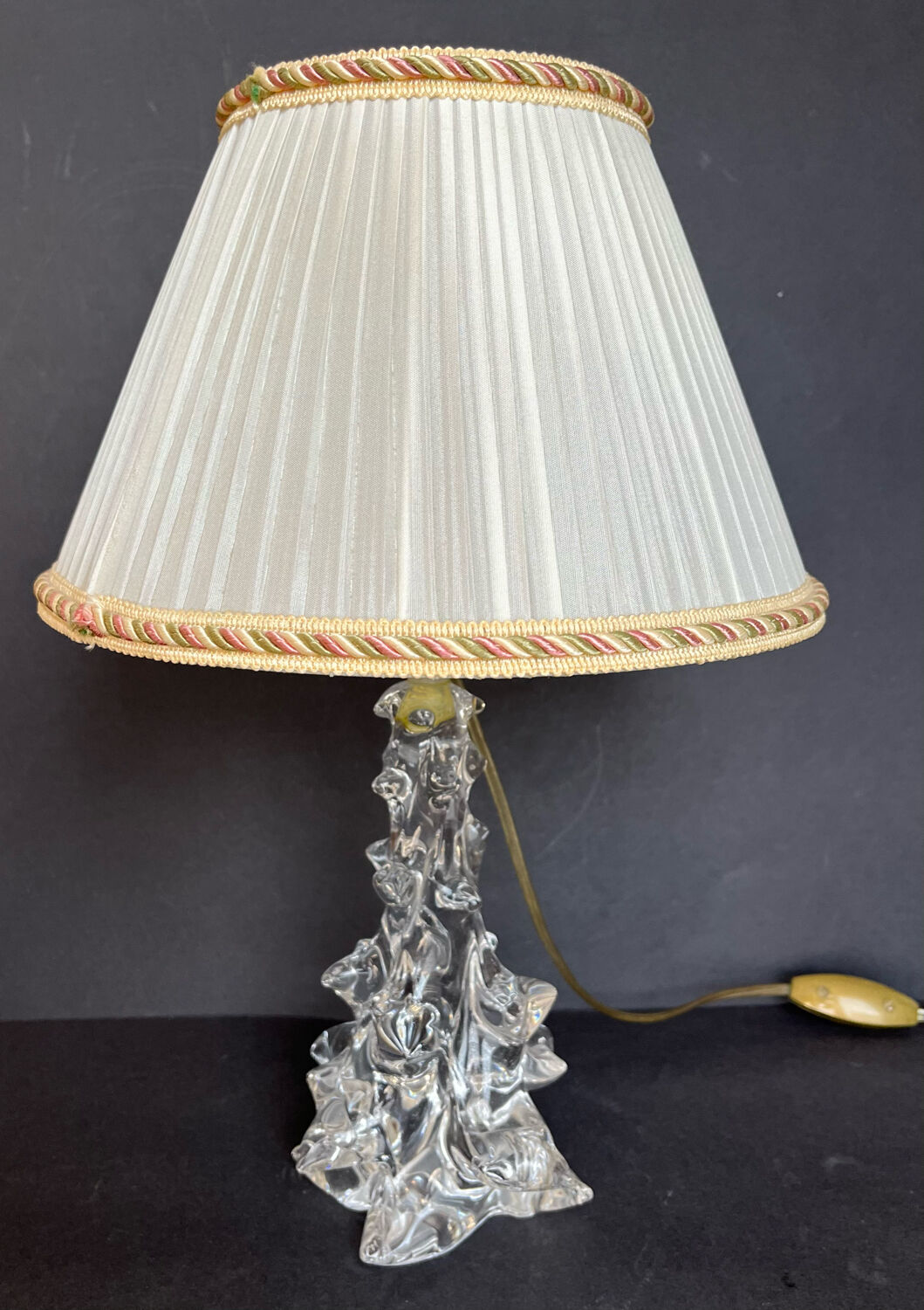 Crystal bedside lamp