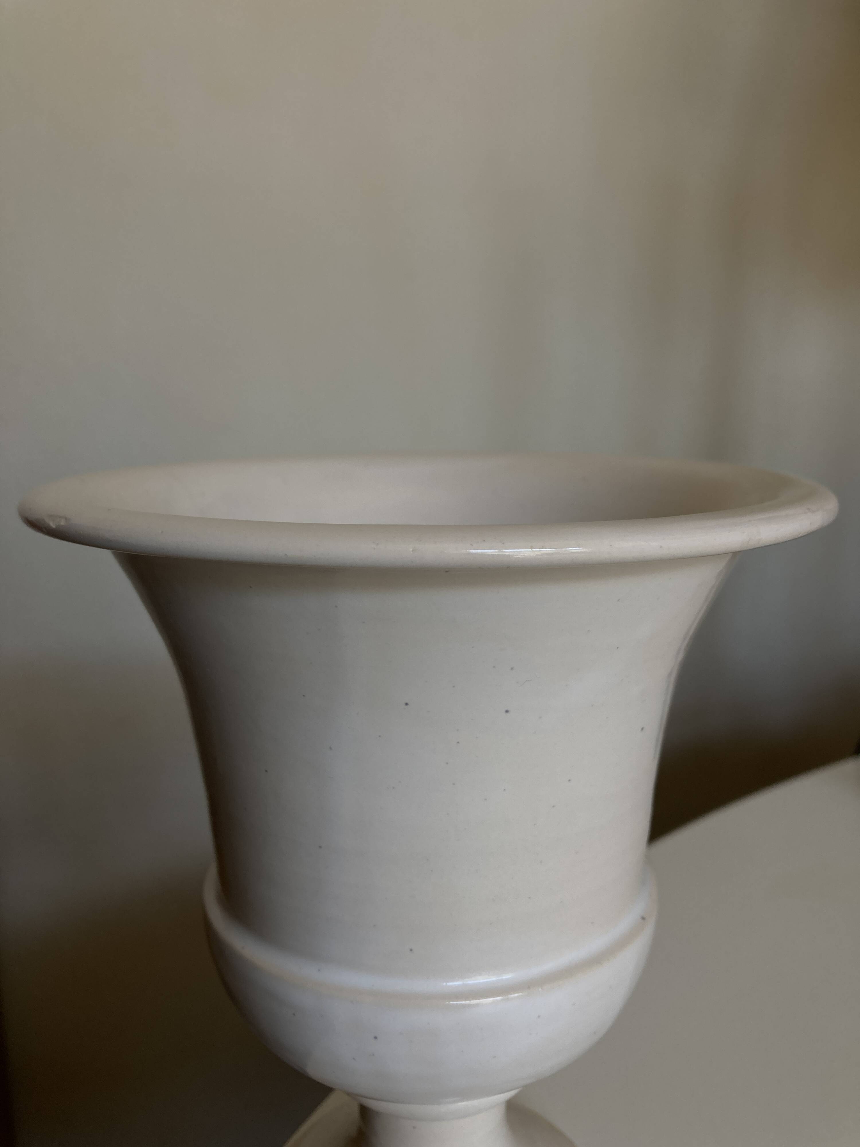 Medicis Jean Roger vase in white earth