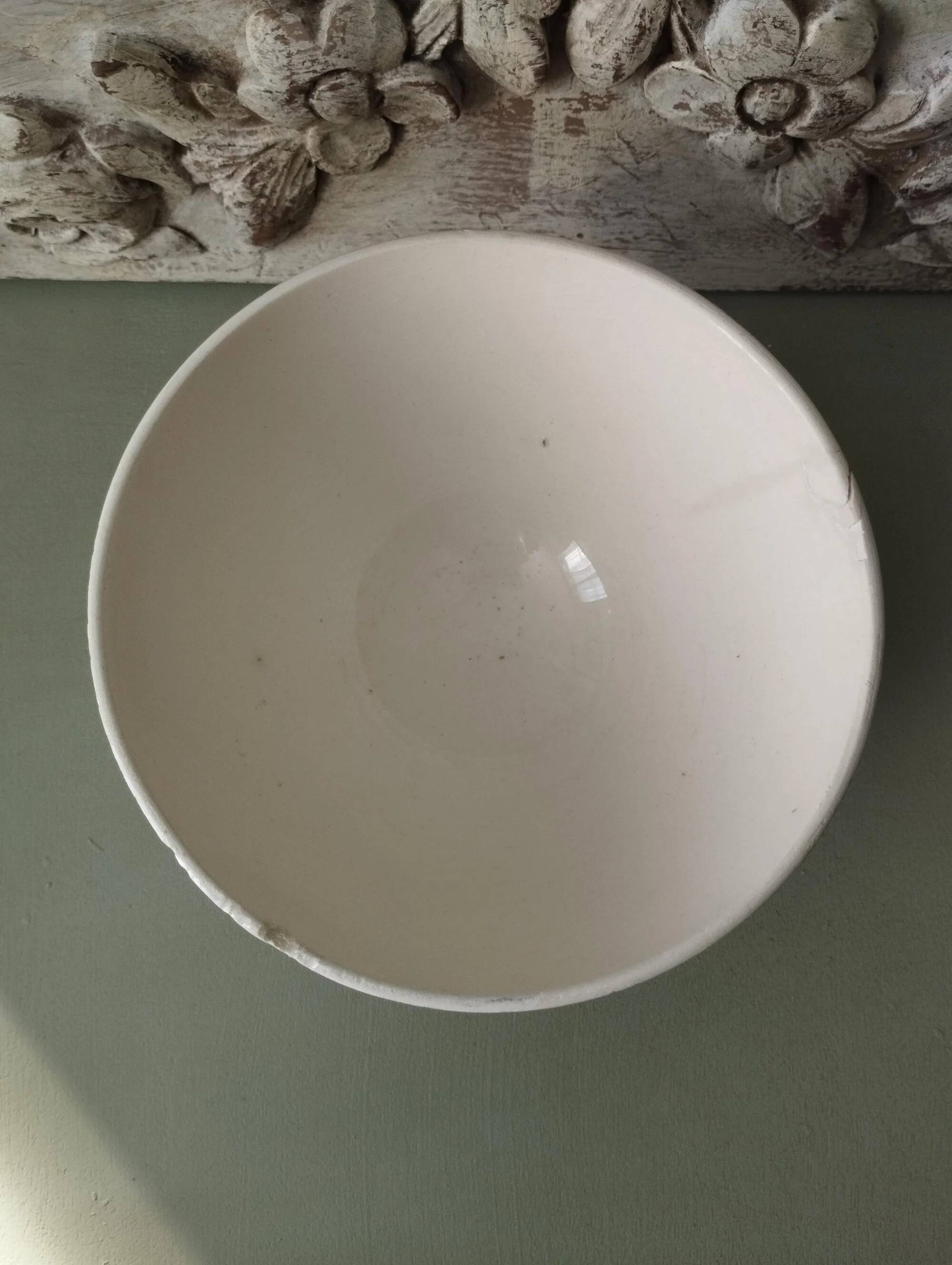 Badonviller earthenware bowl "Swallows"
