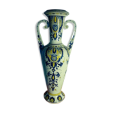 Vase a anses amphore faience Longchamp France modele persan
