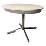 Table ronde extensible en mélaminé vintage