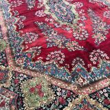 Tapis ancien Kirman fin 270x380 cm