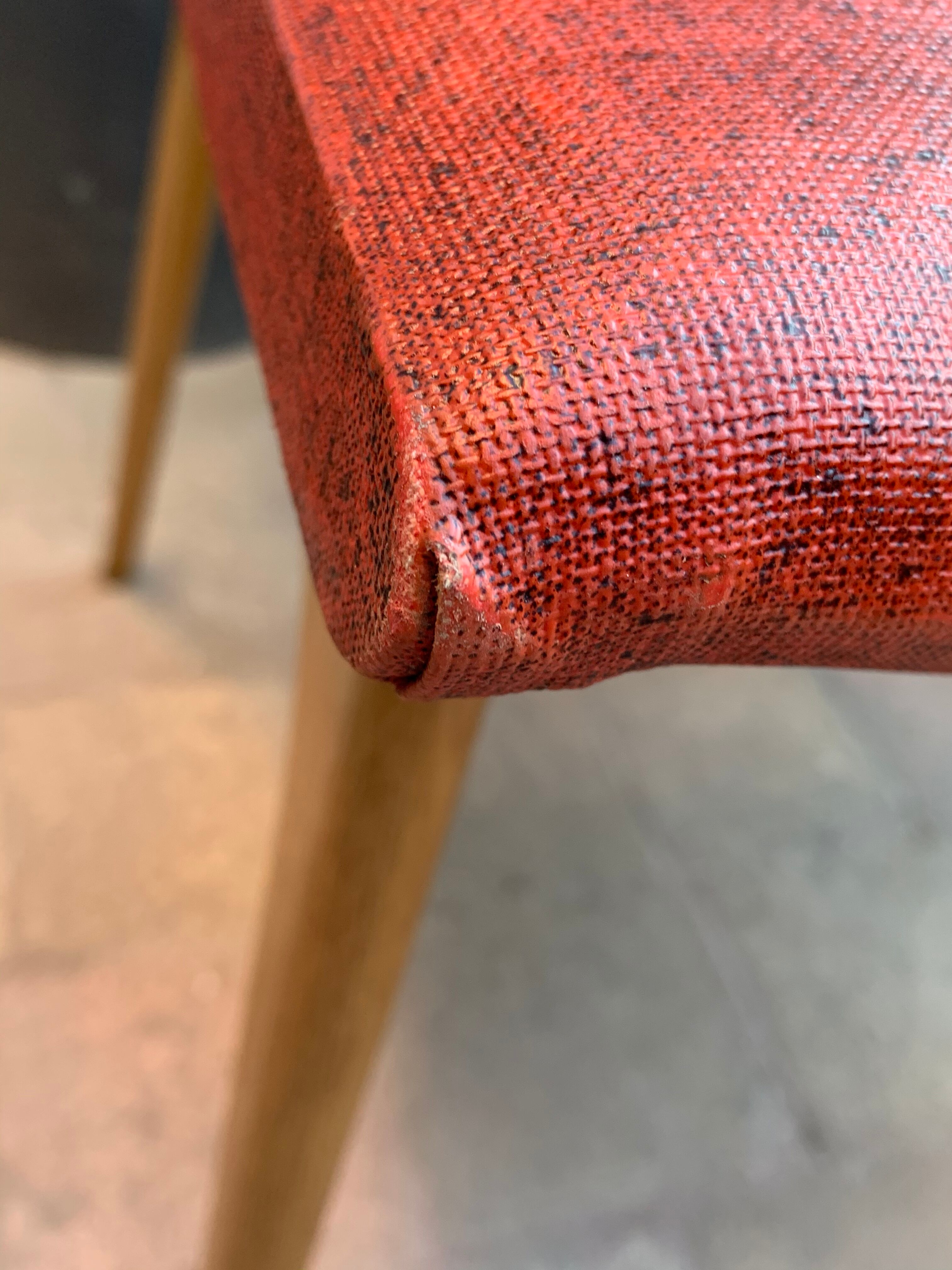 1960s skai compass leg chairs