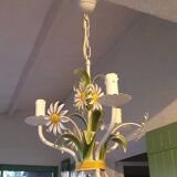 Lustre fer forgé fleurs