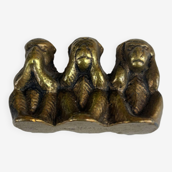 Bronze 3 wisdom monkeys