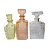 Set of vintage decanters
