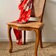 Pair of Louis XV style beech tanned chairs with shell pattern