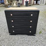 Art deco oak chest of drawers from the 50s revamp