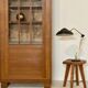 Small vintage art deco oak bookcase