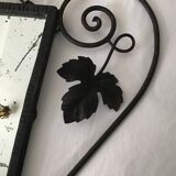 Art deco wrought iron mirror - 53x30cm
