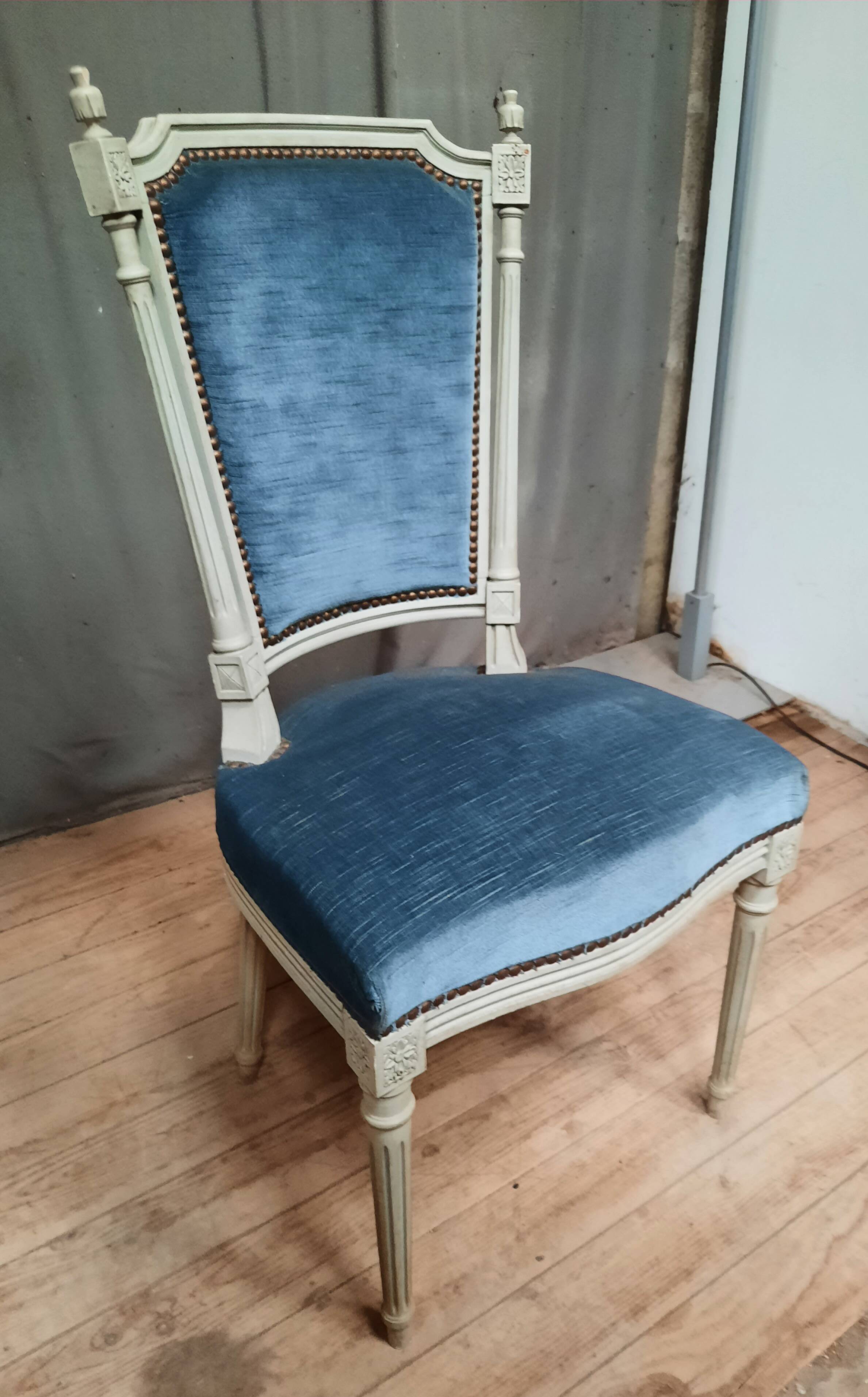 Louis XVI style upholstered chair