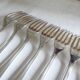 12 dessert forks, silver metal