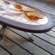 Table basse en bois céramique et métal de Dan Vallauris 1960