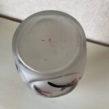 Antique frosted glass vase