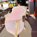 Louis XV style shepherdess armchair Huge job of sanding/stripping with raw wood (it's up to you to choose