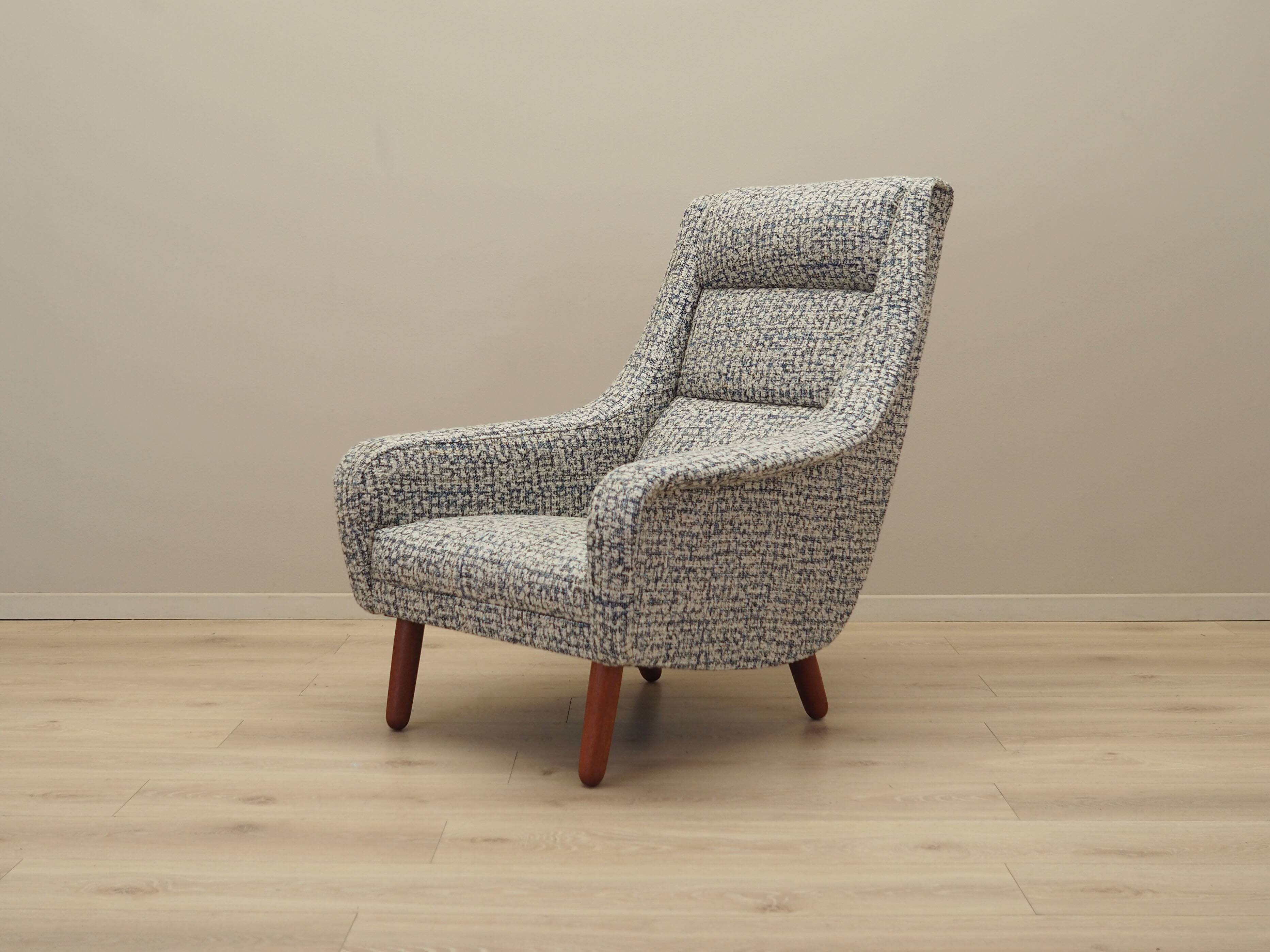Fauteuil lounge, design danois, années 1970, production : Danemark