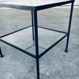 Minimalist Design Two-Tier Low Side Table, Belgium, 1960s