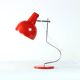 Lampe de table Lidokov L193 du milieu du siècle par Josef Hurka en métal rouge, Tchécoslovaquie, années 1960