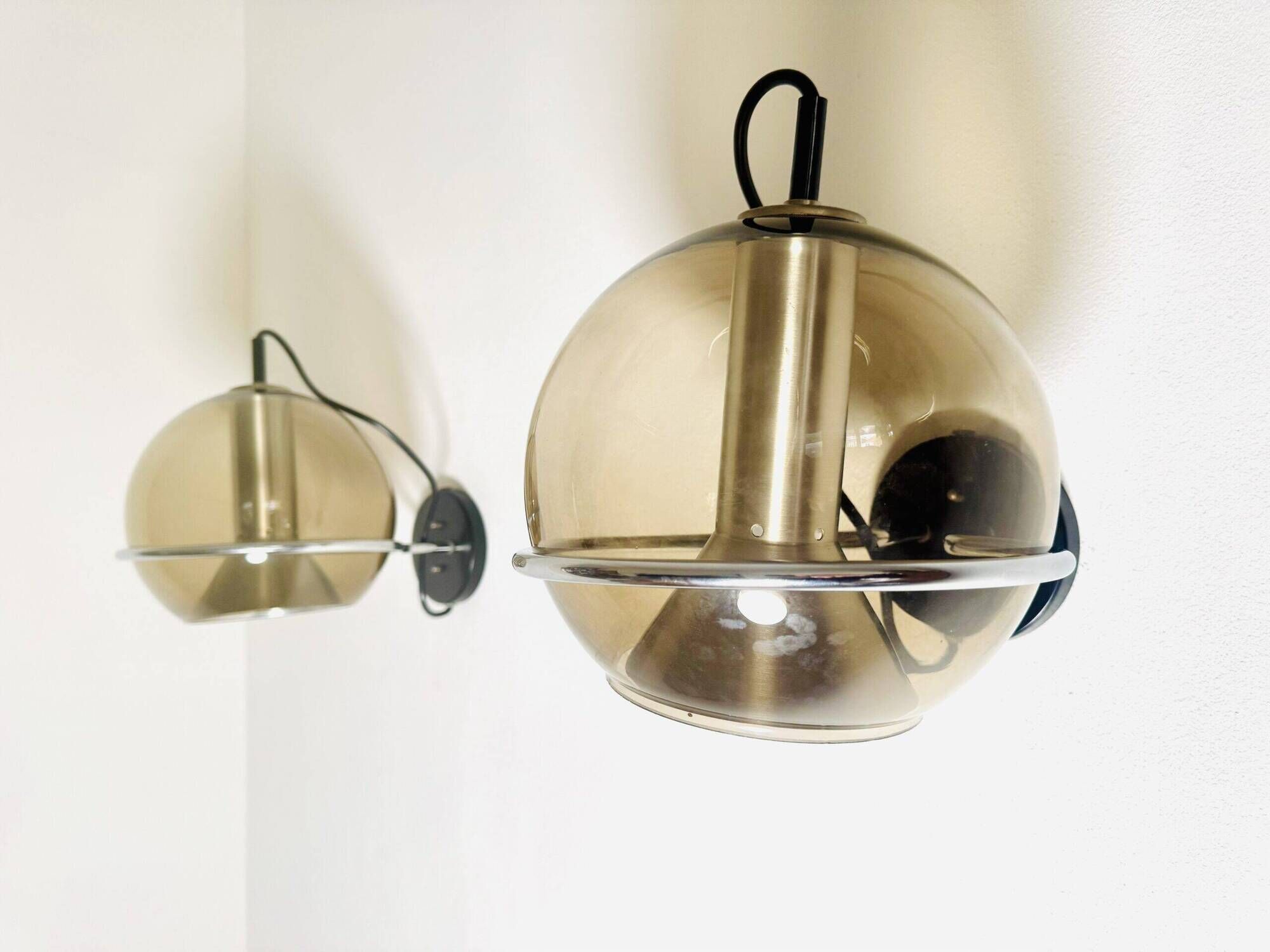 Globe Wall Lamps By Frank Ligtelijn For Raak Amsterdam, The Netherlands, 1960S