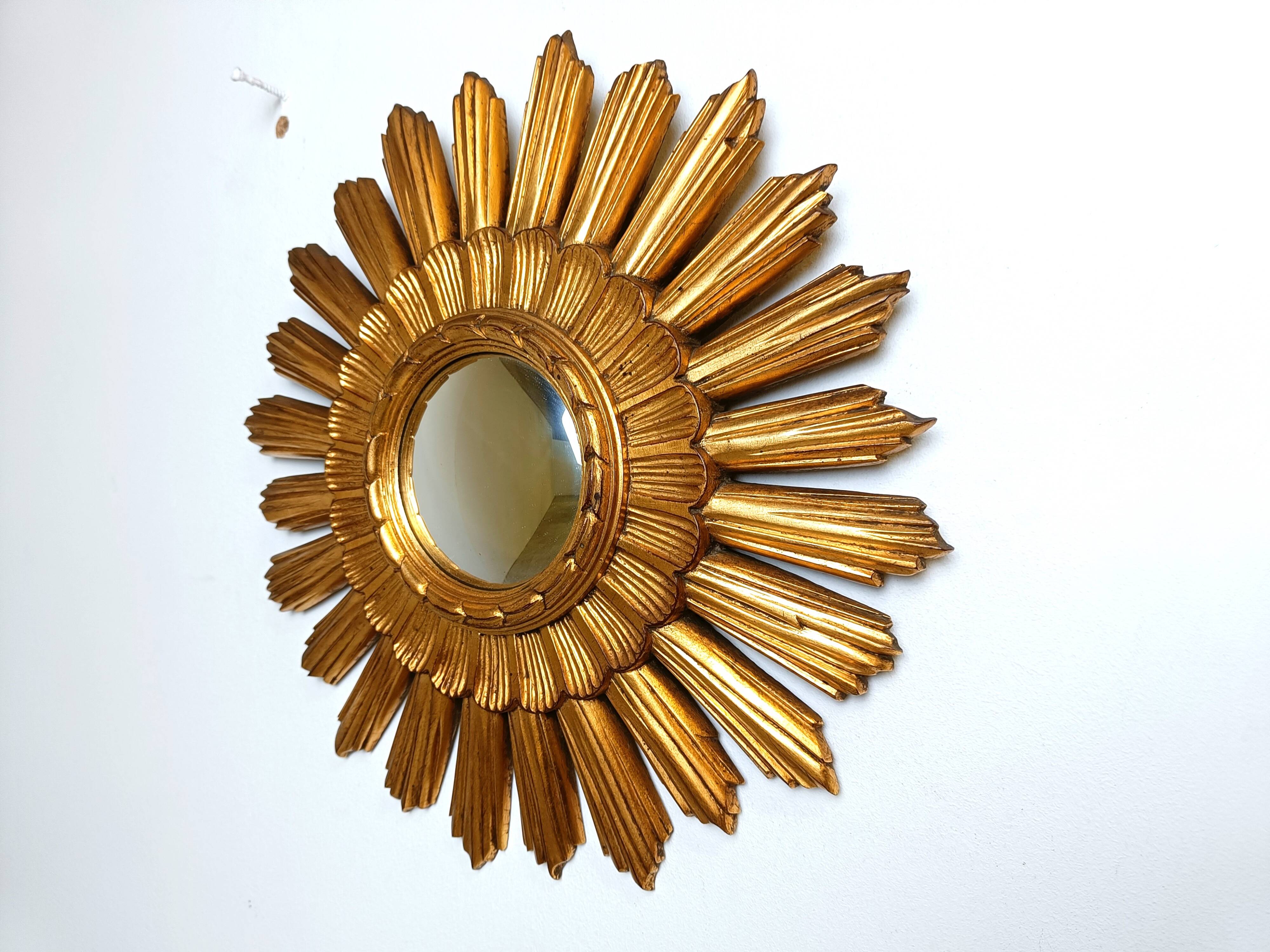 Vintage sunburst mirror, 1960s