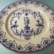 Antique Moustiers earthenware dish