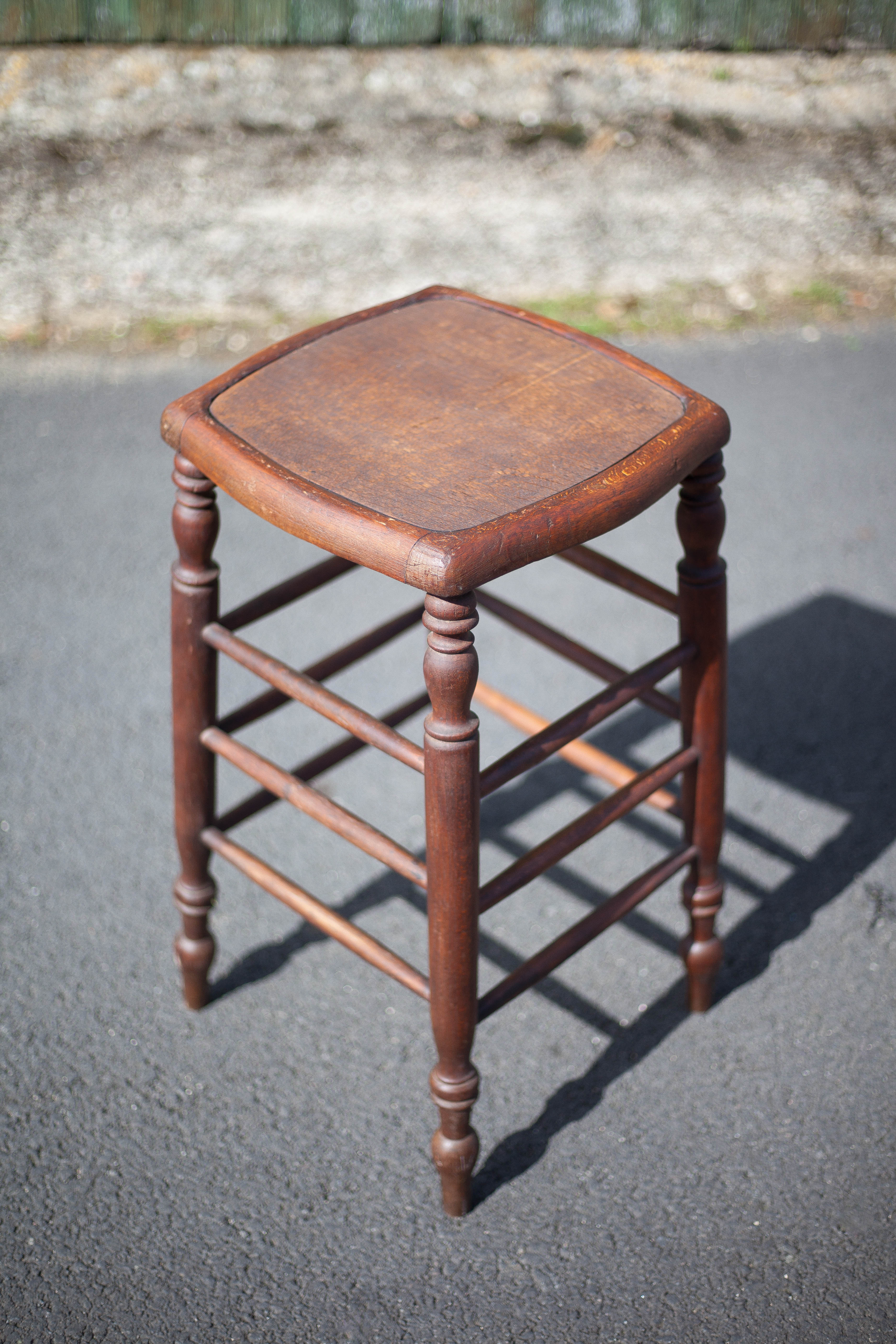 Wooden stool, bar stool