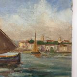 Ancient table, marine, oil on canvas year 70