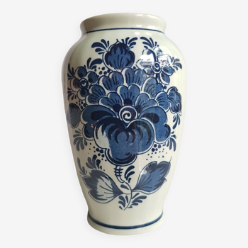 Petit vase de Delft bleu peint à la main