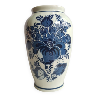 Petit vase de Delft bleu peint à la main