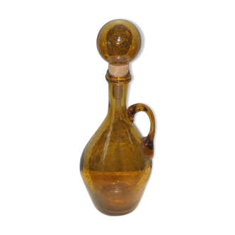 Carafe biot jaune 1960