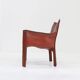 Fauteuil Cassina Cab 414 de Mario Bellini en cuir bordeaux Ital