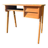 Bureau scandinave en bois, années 60
