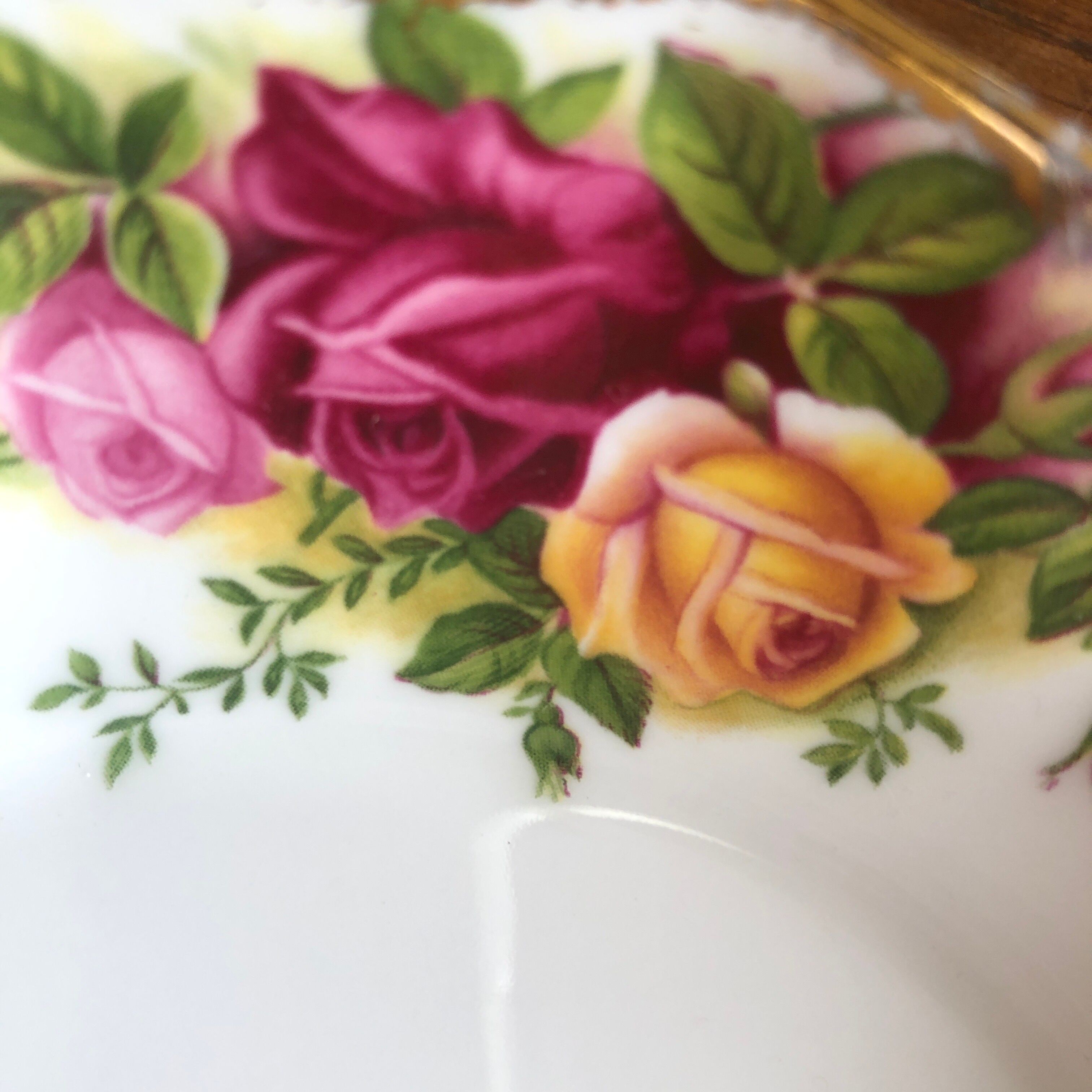 Floral porcelain cup