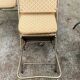 Set of 4 vintage folding chairs / 70's theater armchairs