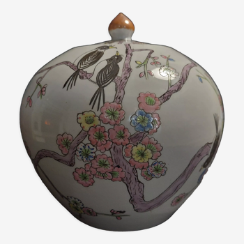 Pot à gingembre pot couvert porcelaine Chine famille rose début XXème