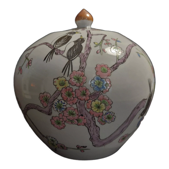 Pot à gingembre pot couvert porcelaine Chine famille rose début XXème