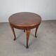 1930s Czechoslovak Art Deco Round Table in Wood and Veneer
