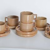 Modernist Brenne stoneware coffee cups