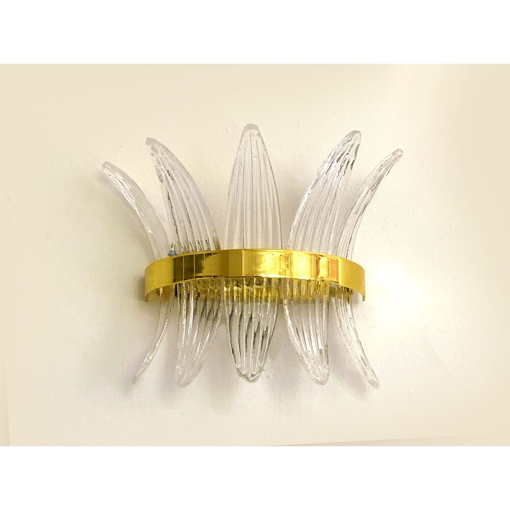 Ring “palmette” murano glass wall sconce