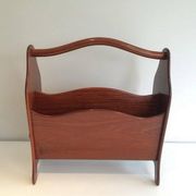 Porte-revues scandinave en teck