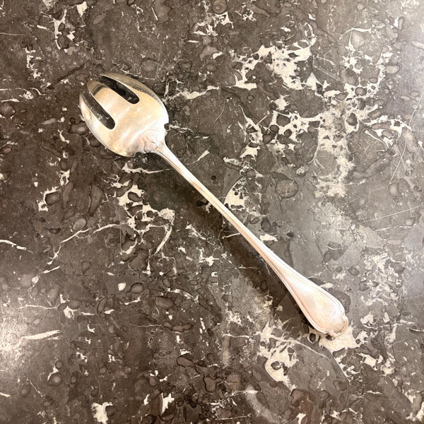 Salad cutlery, Alfénide, Christofle, Pompadour model