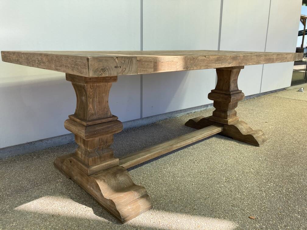 Old wooden monastery table - Spirito 220 by 100 cm