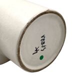 Organic modern white ceramic vase / jug, La Sfera Italy 1980s