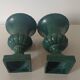 Pair of green Medici vintage 15,5 cm