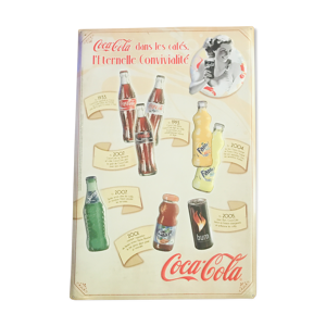 Plaque métal coca cola