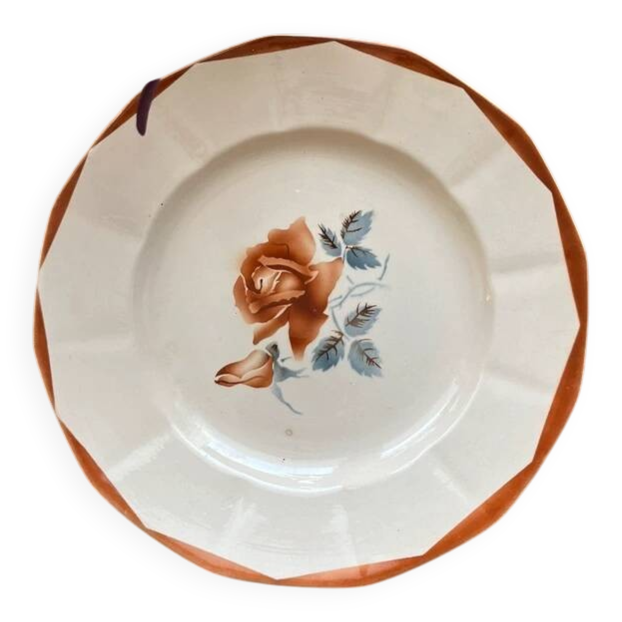 Digoin earthenware serving dish