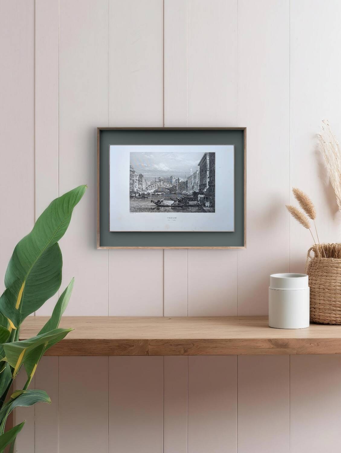 Venice, Italy, Vintage Engraving, 1841 Authentic.