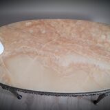 Onyx marble coffee table