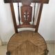 Former Directory-style chair with fleur de lily seating mulch 19th
